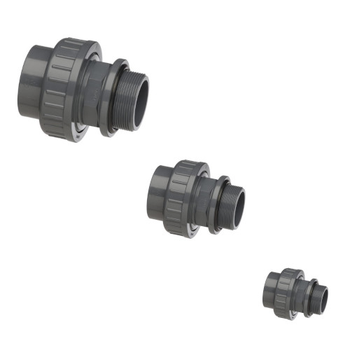 PVC Metric Pressure Pipe Male Unions PVC Metric Pressure Pipe Male Unions