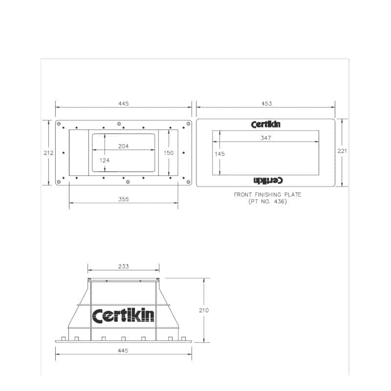 Certikin Wide Mouth Adaptor (Concrete) Sizing