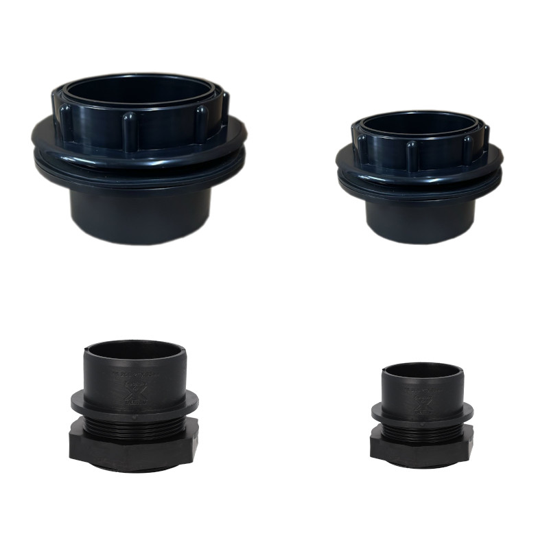 Black Waste Threaded Tank Connectors3 Black Waste Threaded Tank Connectors3