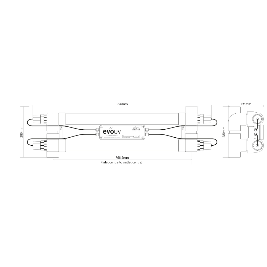 Evolution Aqua Evo UV 110 Watt dimensions Evolution Aqua Evo UV 110 Watt dimensions