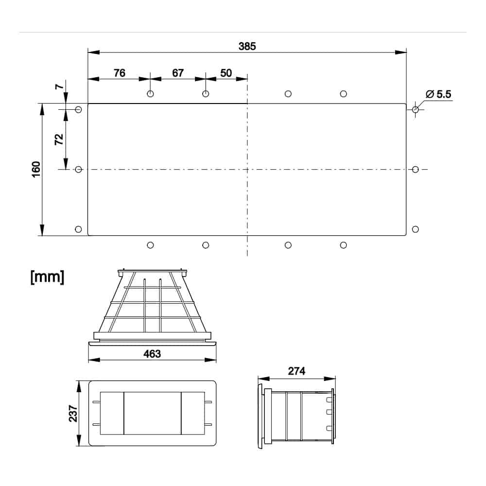 Oase ProfiSkim Wall Wide Mouth Skimmer Extension sizes Oase ProfiSkim Wall Wide Mouth Skimmer Extension sizes