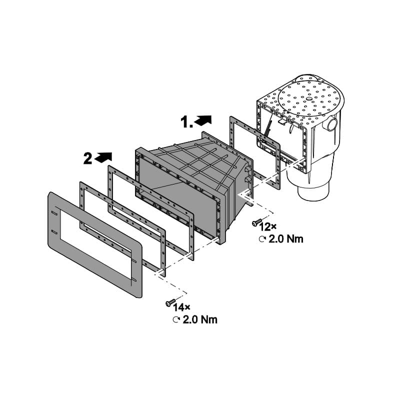 Oase ProfiSkim Wall Wide Mouth Skimmer Extension sizes2 Oase ProfiSkim Wall Wide Mouth Skimmer Extension sizes2