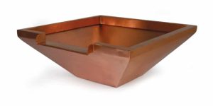 Oase Square Copper Bowl With Large Spillway