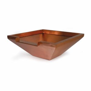 Oase Square Copper Bowl With Large Spillway