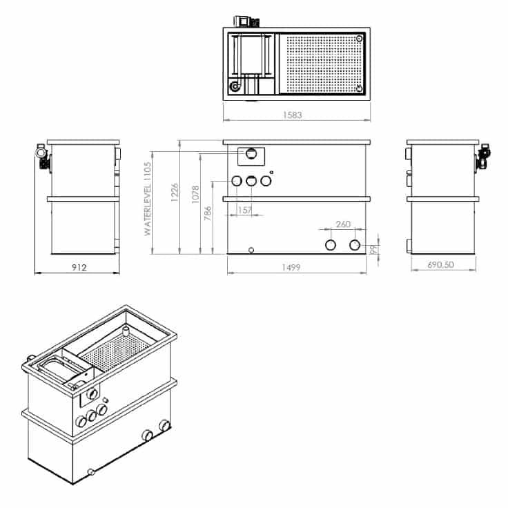 Aqua Source Synergy GT30 Gravity Trickle sizes Aqua Source Synergy GT30 Gravity Trickle sizes