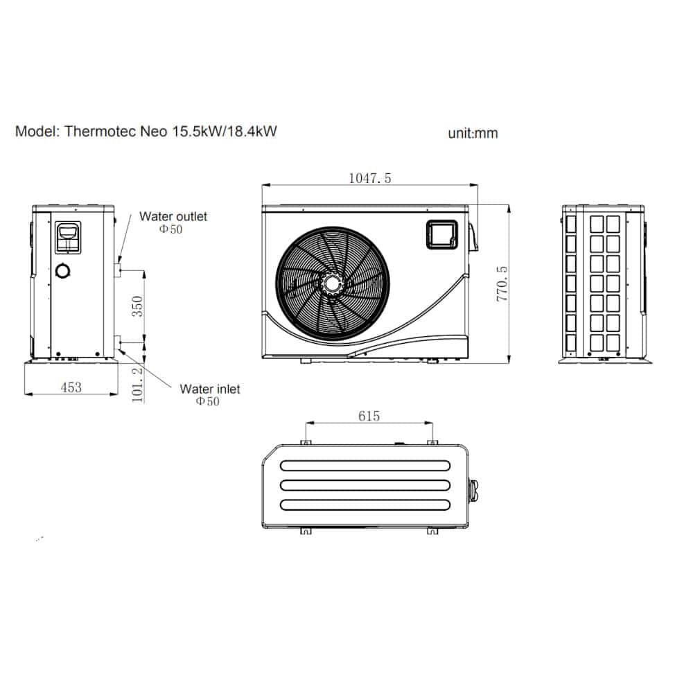Thermotec Neo 15kW-18kW sizes