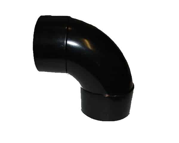 Black waste 90 bend