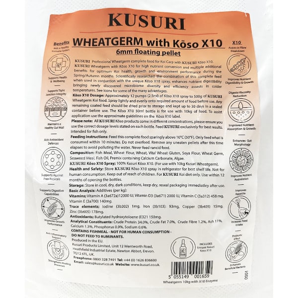 Kusuri Wheatgerm with Kōso X 10kg label