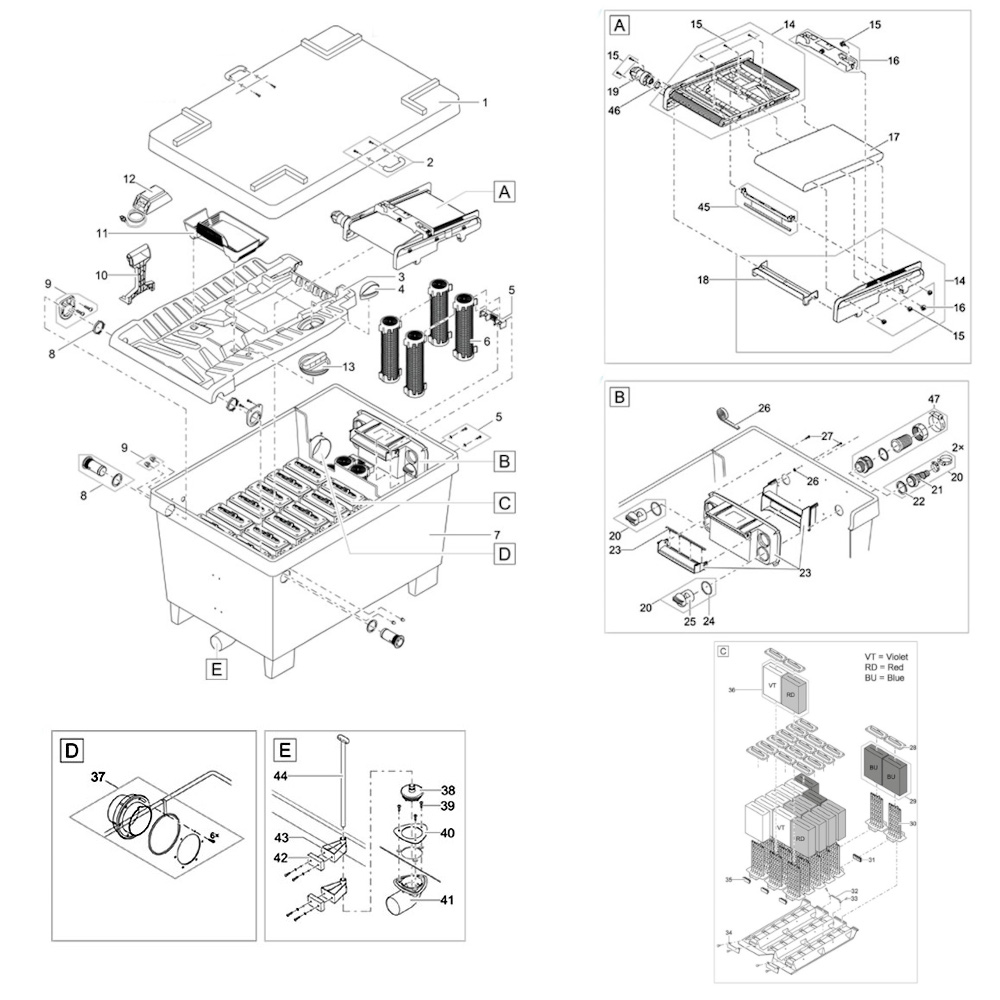 Oase BioTec ScreenMatic² 145000 Spare Parts Oase BioTec ScreenMatic² 145000 Spare Parts